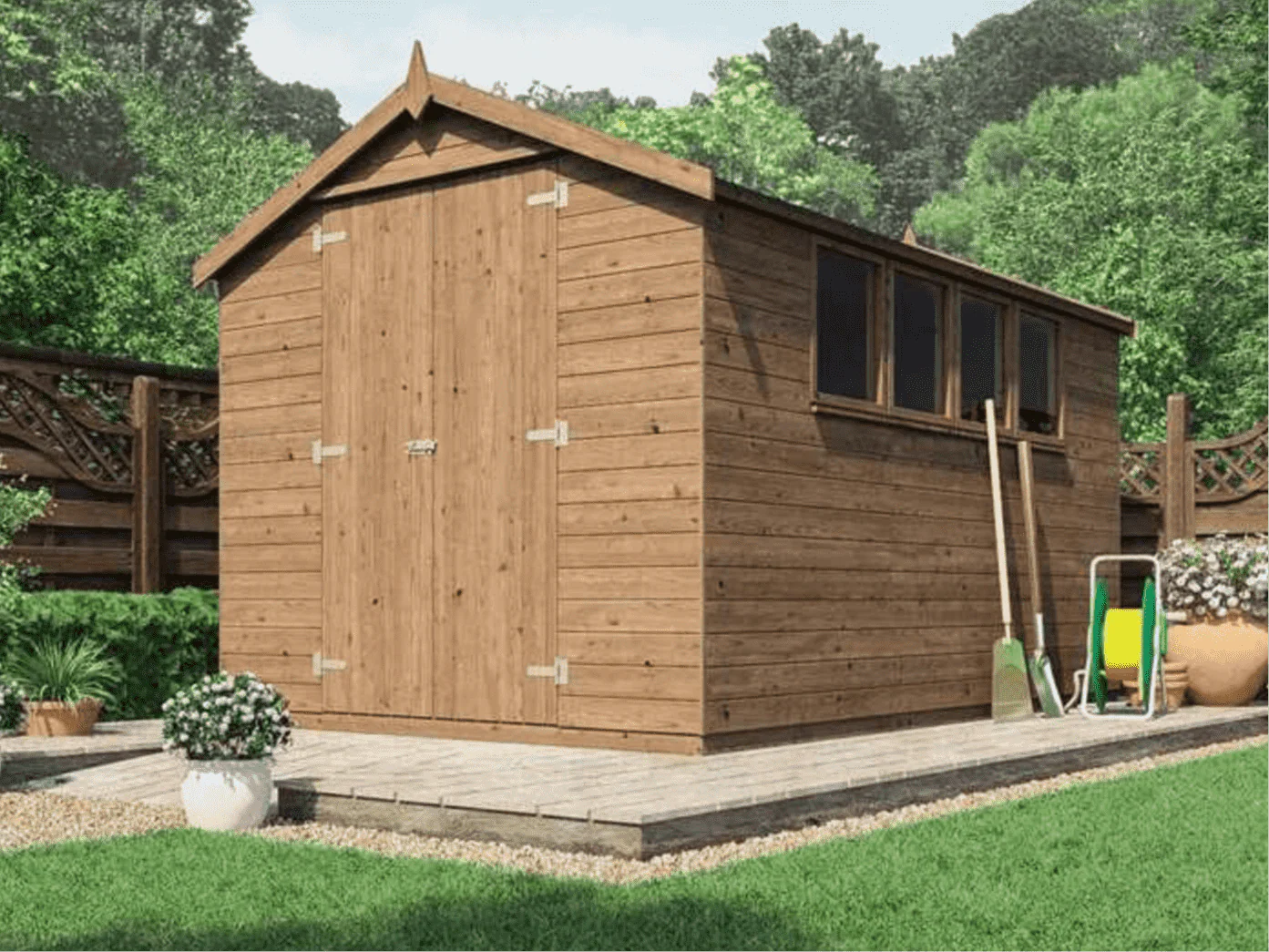 JSS-438 Small Log Cabin Kit (96 sq ft)
